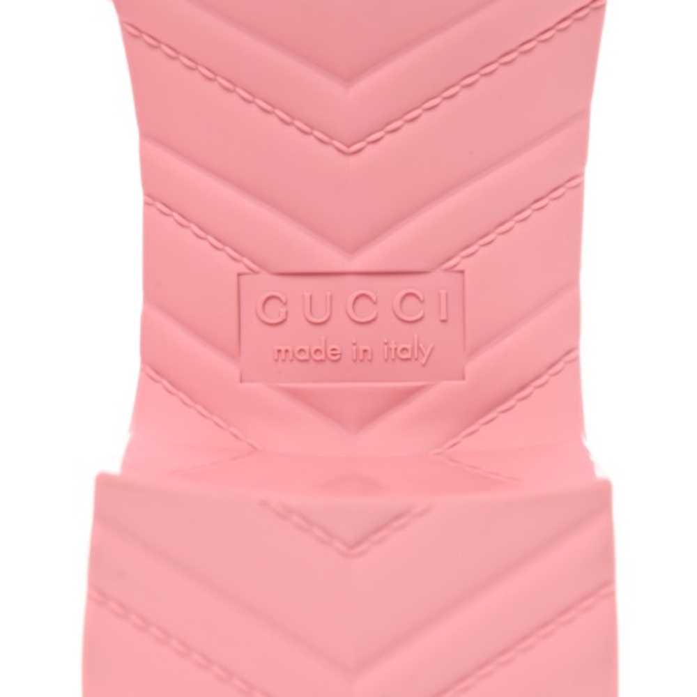 New Gucci logo Rubber sandals pink Gucci Logo Womens Platform Slide Sand… - Picture 6 of 11